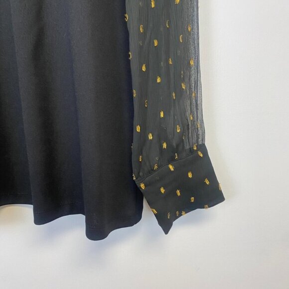 NWT Ann Taylor Sheer Sleeve Blouse - Picture 3 of 14